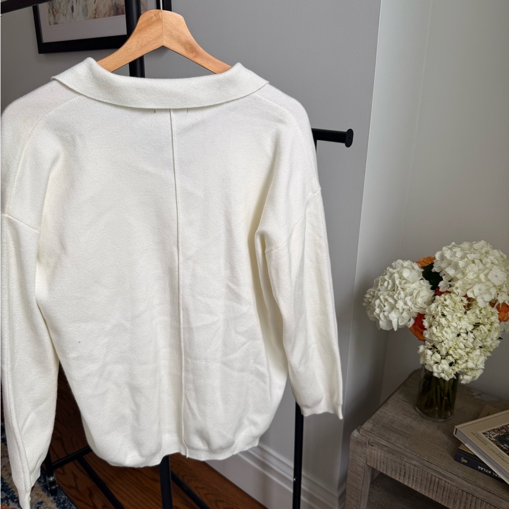 Cream Button Shacket - Picture 5 of 5